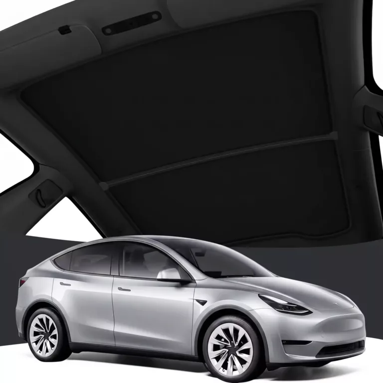 black tesla model y juniper graphene infused fabric amp upf 50 amp no-sag 11 fit heat insulation sunroof cover tesla model y accessories 2025 2026 black 2pcs 2026 upgrade sunshade roof