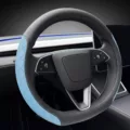 Nappa leather ultra-thin steering wheel cover tesla model 3y steering wheel cover non-slip design interior modification car accessories black