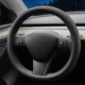 Nappa leather ultra-thin steering wheel cover tesla model 3y steering wheel cover non-slip design interior modification car accessories black