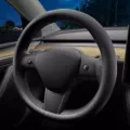 Nappa leather ultra-thin steering wheel cover tesla model 3y steering wheel cover non-slip design interior modification car accessories black