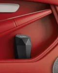 Car trash can lid 2-pack leakproof car garbage bin 30 trash bags interior organizer black