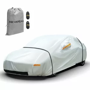 Tesla model y waterproof outdoor car cover 300d heavy-duty all-weather charging port access