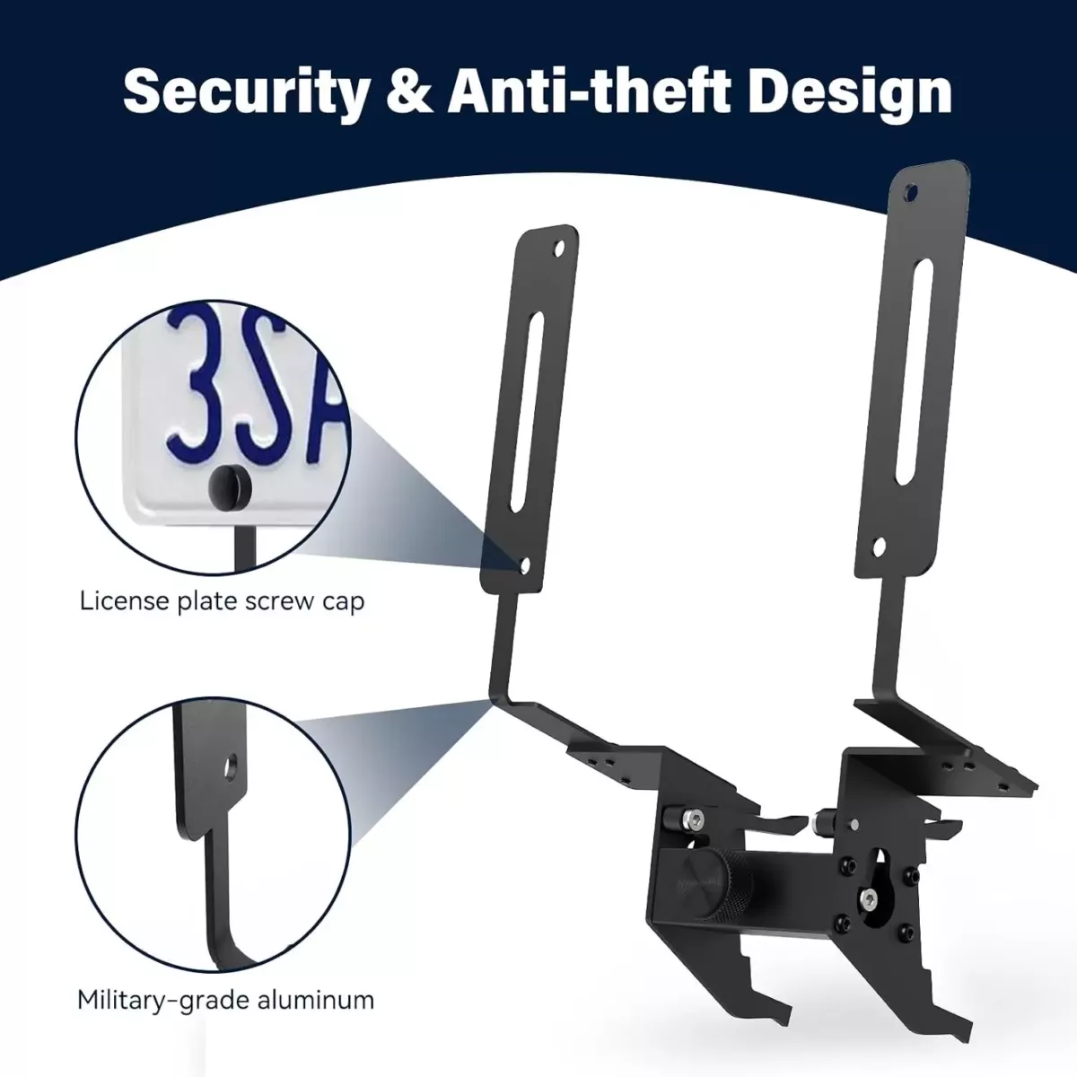 Tesla Model Y Juniper Front License Plate Bracket (2026) | Lockable No Drill License Plate Mount Kit with Anti-Theft Features - Image 3