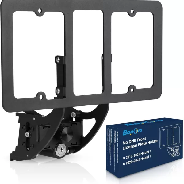 Tesla Model Y Juniper Front License Plate Holder | No Drill Front License Plate Bracket with Safety Design