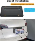 Tesla Model 3 & Model Y Rear License Plate Bracket | Back Trunk Car Tag Bracket Frame With Screws Caps | Rear Number Plate Mounting Kit (2017–2024) - Image 3