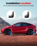 Tesla Model Y Juniper Mud Flaps Accessories | Set of 4 (2025–2026) - Image 3