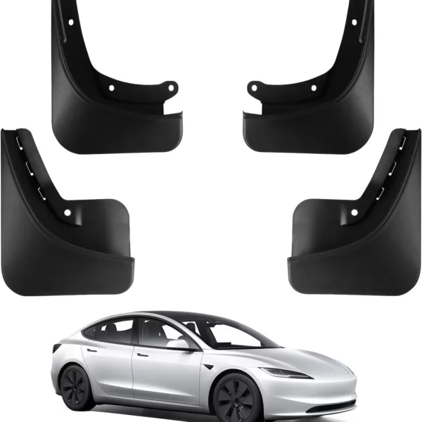 Tesla Model 3 Highland Mud Flaps Splash Guards (2024-2026)