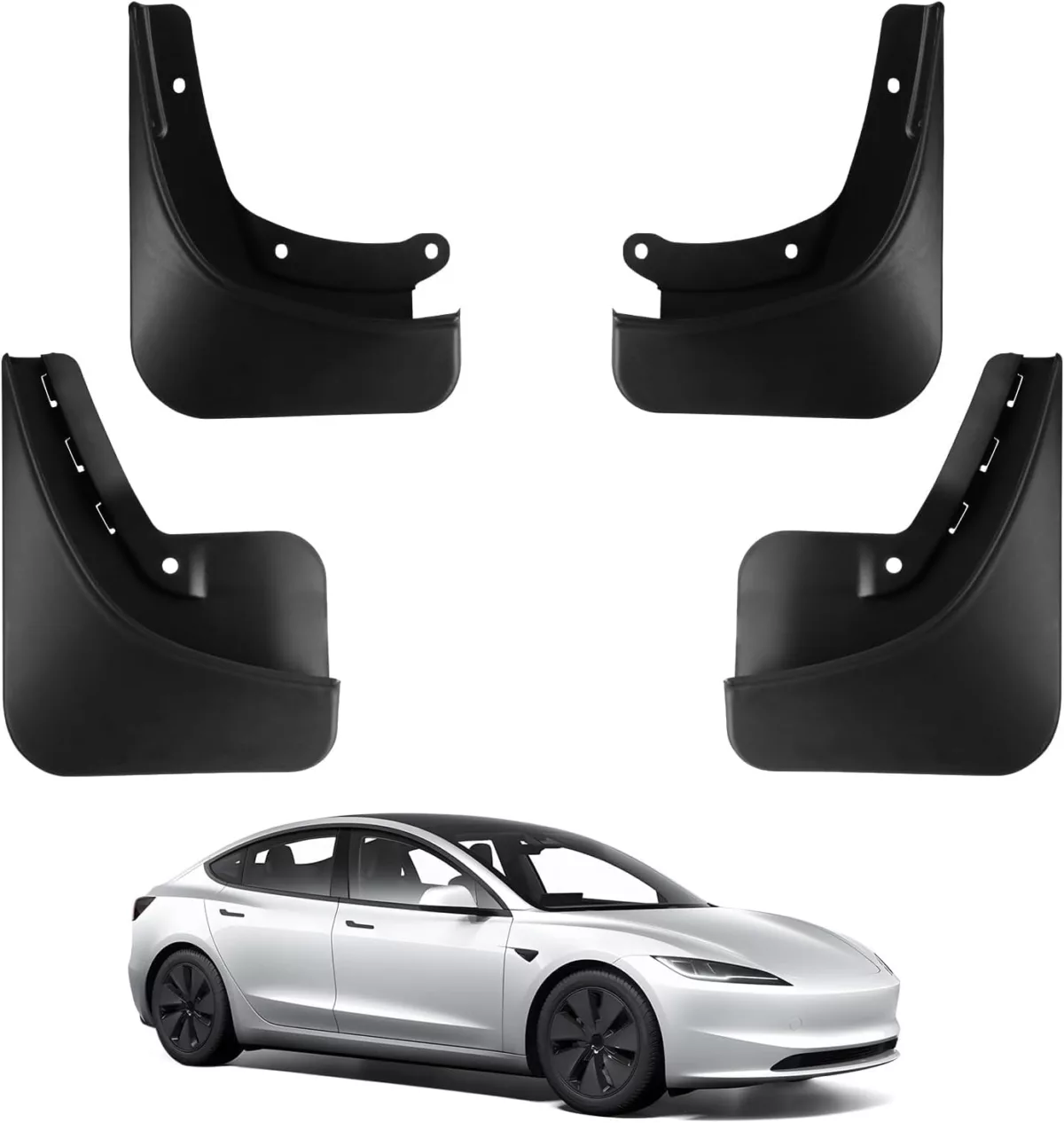 Tesla Model 3 Highland Mud Flaps Splash Guards (2024-2026) - Image 2