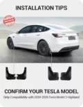 Tesla Model 3 Highland Mud Flaps Splash Guards (2024-2026) - Image 12