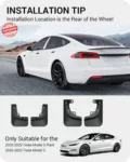 Tesla Model 3 Highland Mud Flaps Splash Guards (2024-2026) - Image 20