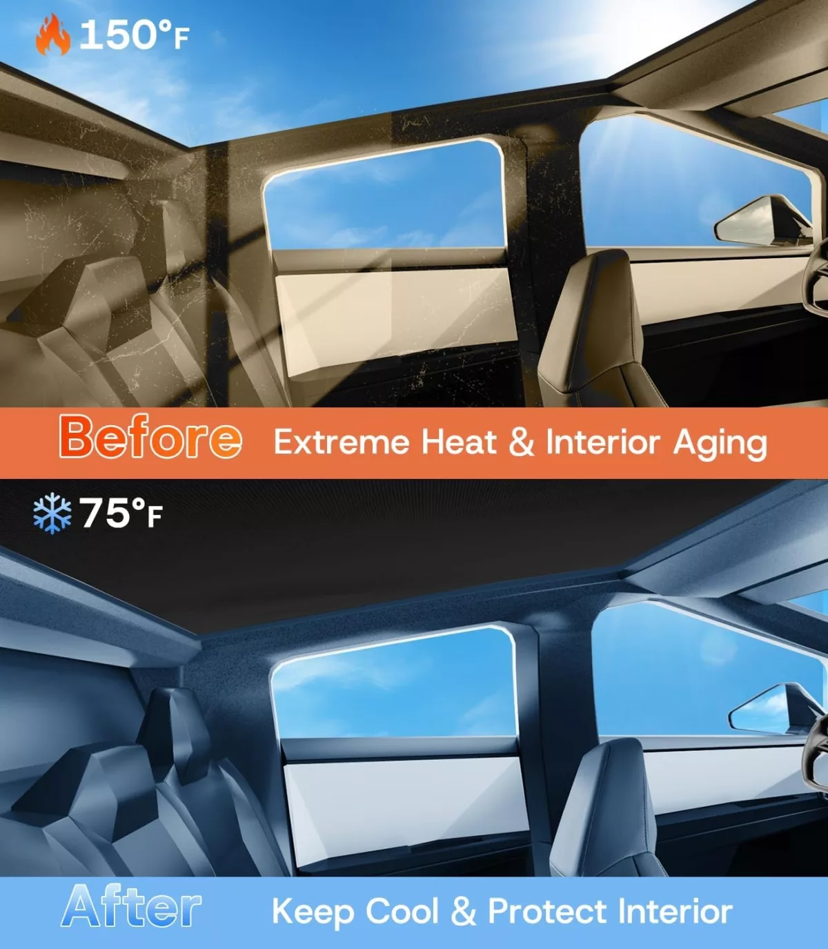 Tesla Model Y Juniper Sunshades (2 pcs) | Graphene Sunscreen | Glass Roof (2025-2026) - Image 12
