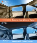 Tesla Model Y Juniper Sunshades (2 pcs) | Graphene Sunscreen | Glass Roof (2025-2026) - Image 12