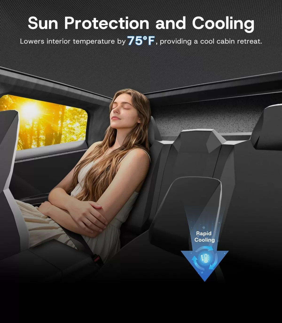 Tesla Model Y Juniper Sunshades (2 pcs) | Graphene Sunscreen | Glass Roof (2025-2026) - Image 10