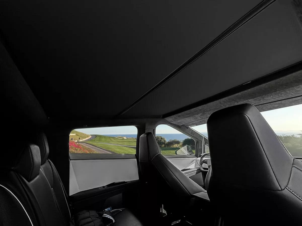 Tesla Cybertruck Sunshade | Dual-Layer Glass Roof | Full Blackout, Graphene-Enhanced Cooling Black - Image 7