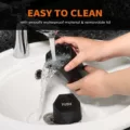 Car trash can lid 2-pack leakproof car garbage bin 30 trash bags interior organizer black