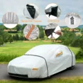 Tesla model y waterproof outdoor car cover 300d heavy-duty all-weather charging port access