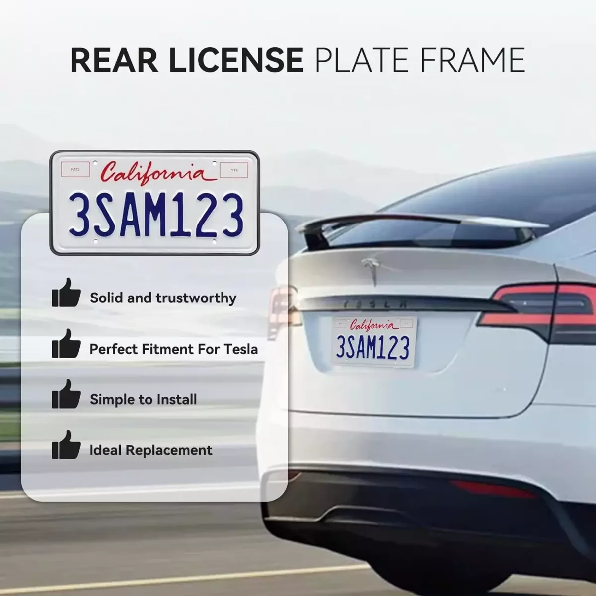 Tesla Model Y Juniper Front License Plate Bracket (2026) | Lockable No Drill License Plate Mount Kit with Anti-Theft Features - Image 12