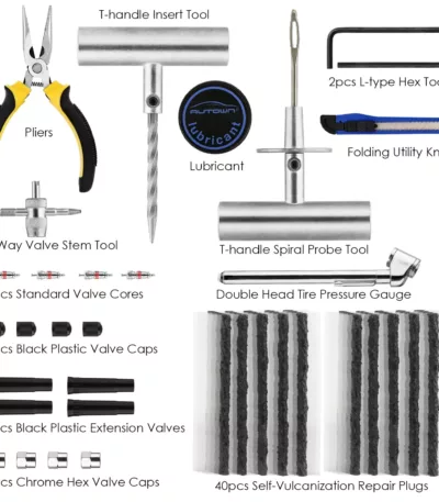 Heavy-duty tire repair kit 68-piece universal tire plug 038 puncture repair kit car suv truck motorcycle 038 rv