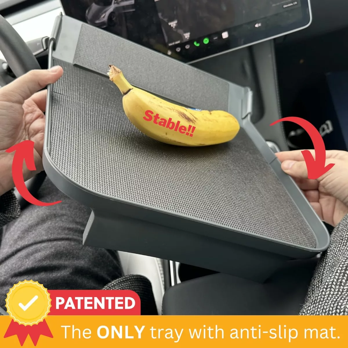 Tesla model y 038 model 3 center console tray organizer anti-slip food 038 storage tray 20202026