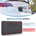 Tesla Model Y Juniper Front License Plate Bracket (2026) | Lockable No Drill License Plate Mount Kit with Anti-Theft Features - Image 10