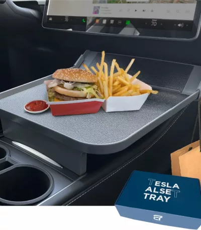 Tesla model y 038 model 3 center console tray organizer anti-slip food 038 storage tray 20202026