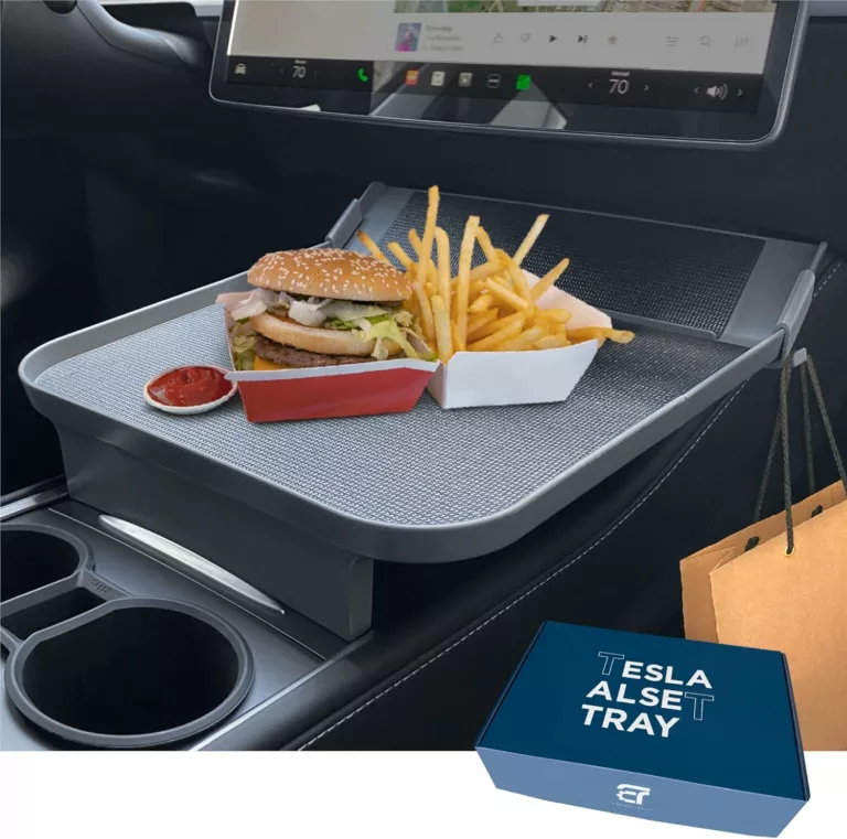 Tesla model y 038 model 3 center console tray organizer anti-slip food 038 storage tray 20202026