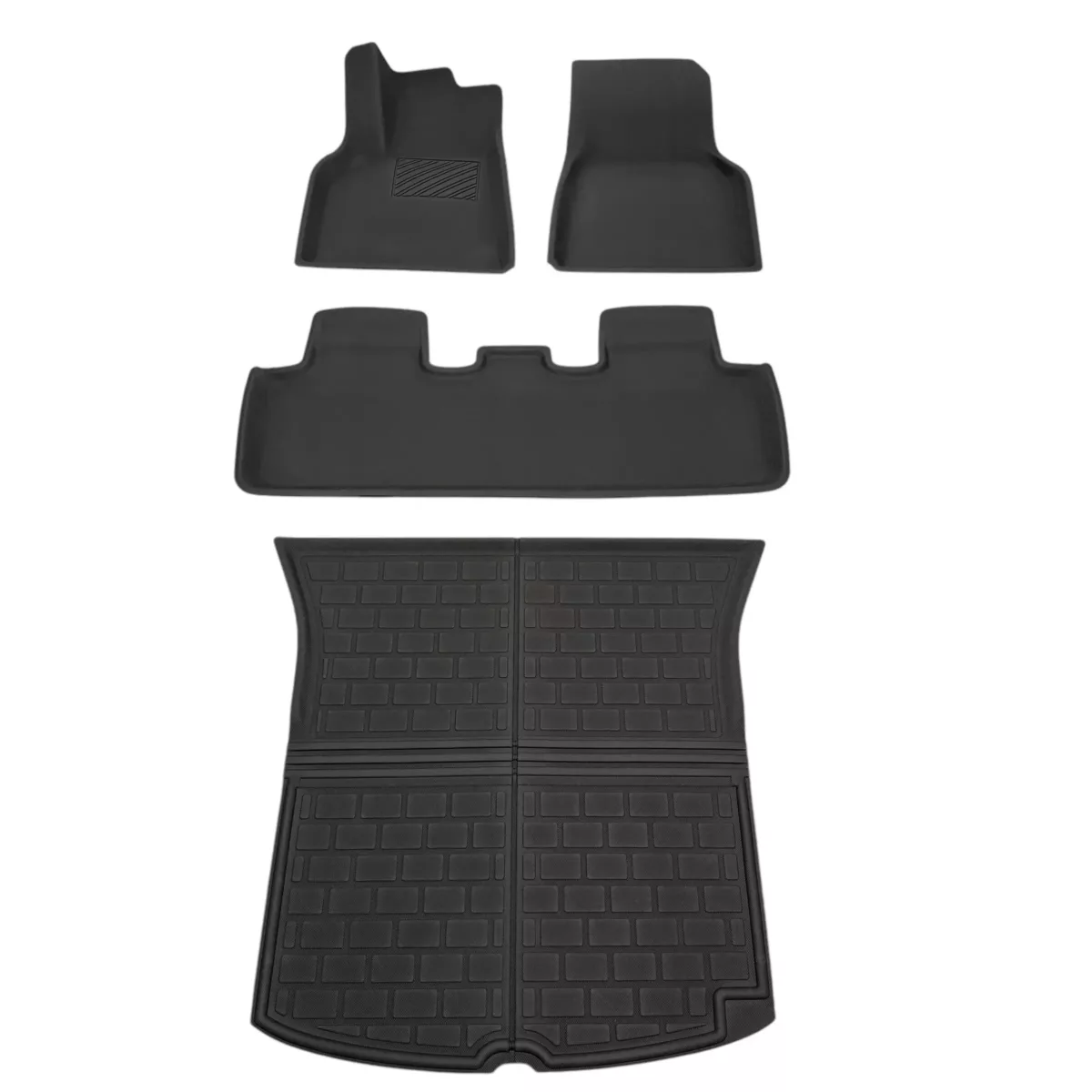 Tesla model y all-weather floor mats enhanced interior protection 2020