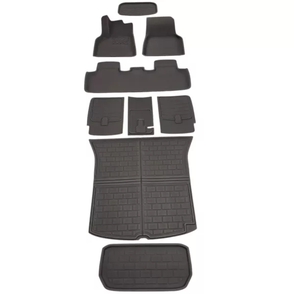 Tesla model y all-weather floor mats enhanced interior protection 2020
