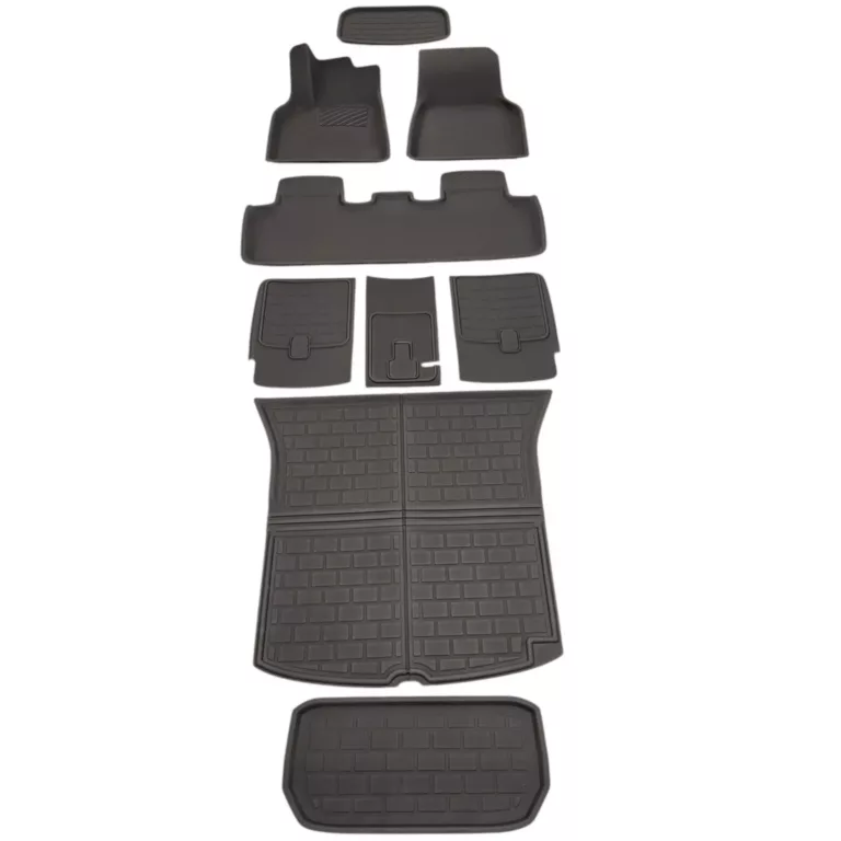 Tesla model y all-weather floor mats enhanced interior protection 2020