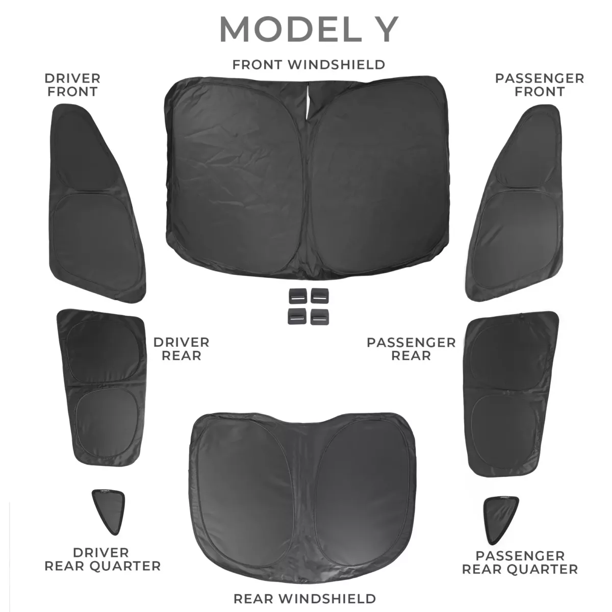 Model 3 038 y full interior sunlight block out kit 7-8 pieces