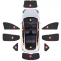 Model 3 038 y full interior sunlight block out kit 7-8 pieces
